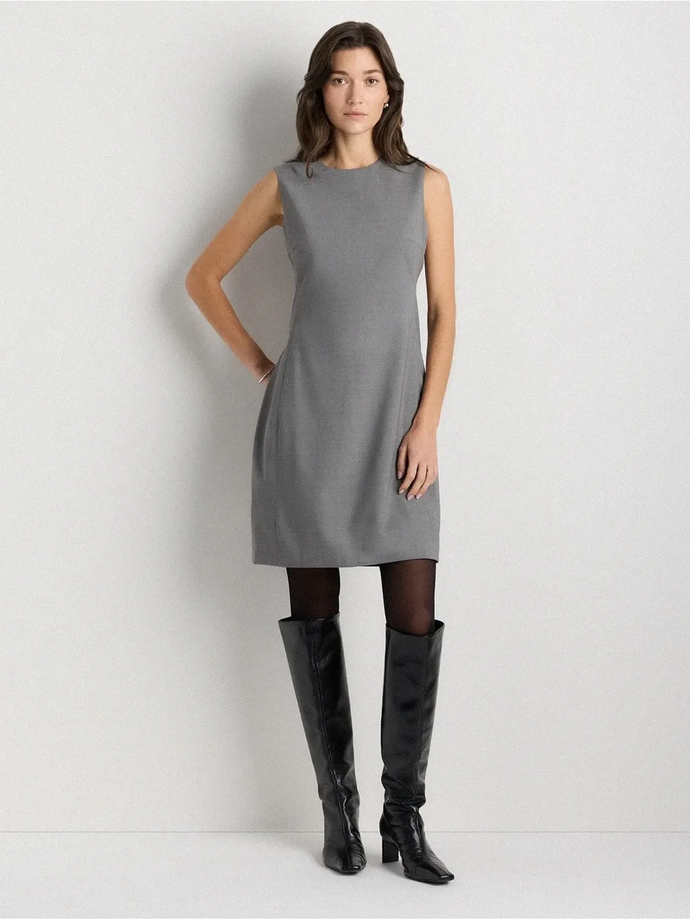 Quince | Dresses | Quince Italian Wool Sleeveless Dress | Poshmark
